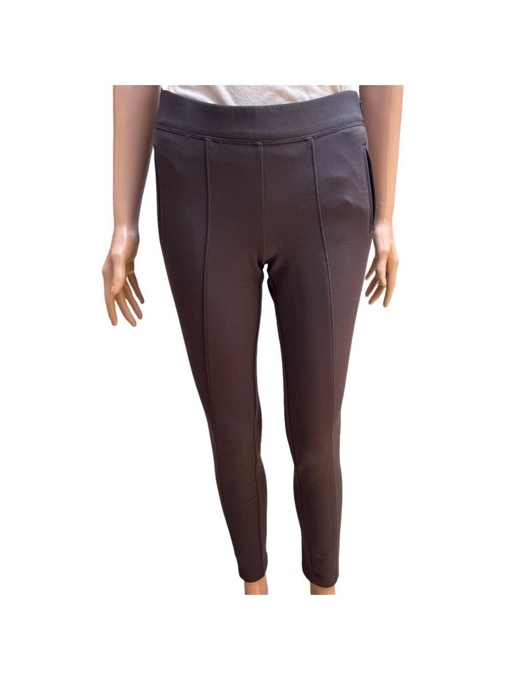 Express Dark Brown Polyester Blend Leggings Size 0